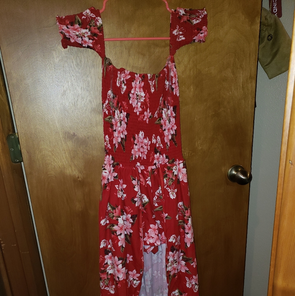 Red romper dress!